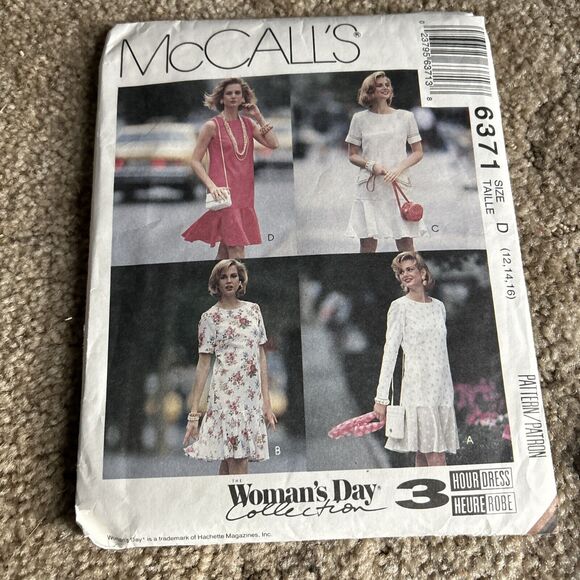 Vintage McCalls Sewing Pattern Lot 4 Misses Butcher Apron 1970's 3023 8124 6371 - Picture 8 of 9